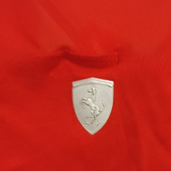 Puma Red Racerback Tank with Silver Crest Logo - Picture 4 of 7